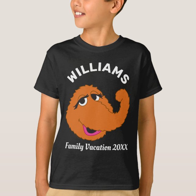 Sesame Street | Snuffleupagus Family Vacation T-Shirt (Front)