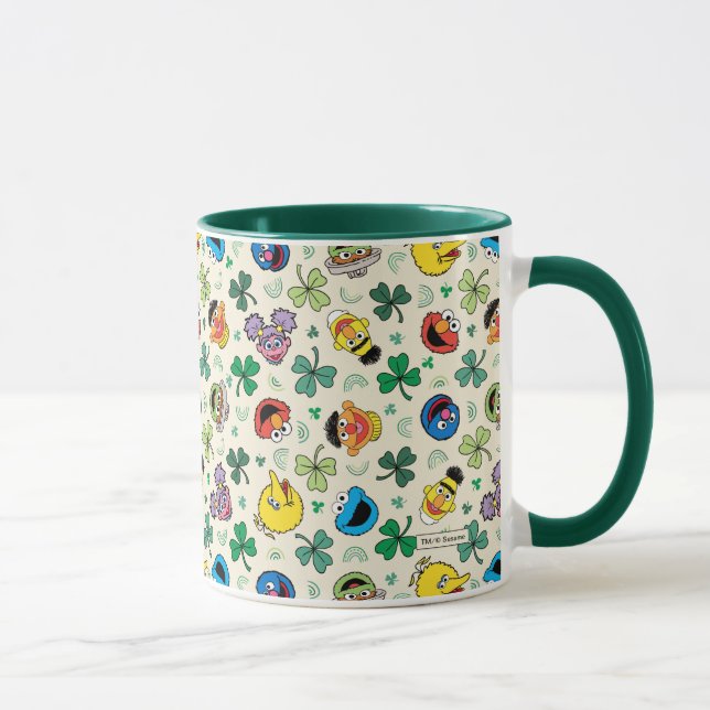 Sesame Street St. Patrick's Day Pattern Mug (Right)