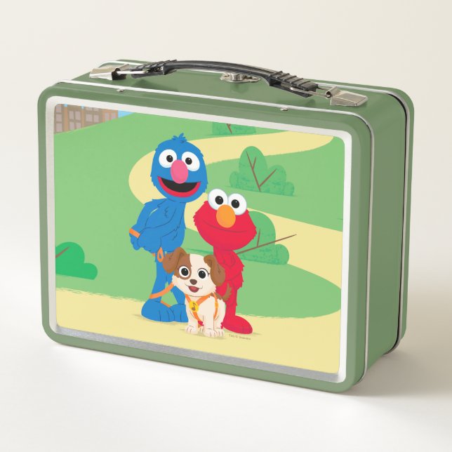 Sesame Street | Tango With Grover & Elmo Metal Lunch Box (Back)