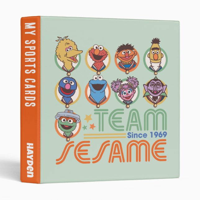 Sesame Street | Team Sesame Since 1969 Binder (Front/Spine)