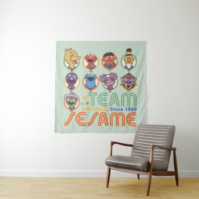 Sesame Street | Team Sesame Since 1969 Tapestry (In Situ)