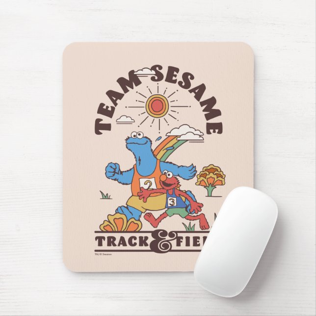 Sesame Street | Team Sesame Track & Field Mouse Pad (With Mouse)
