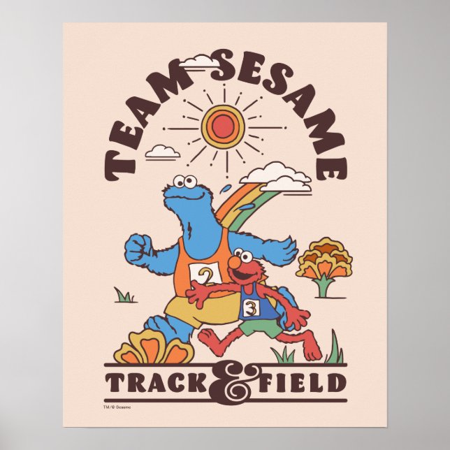 Sesame Street | Team Sesame Track & Field Poster (Front)