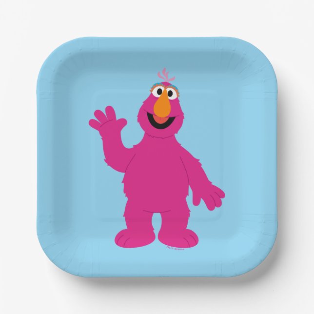 Sesame Street Telly Monster Paper Plate (Front)