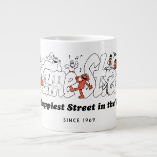 Sesame Street   The Happiest Street in the World Large Coffee Mug
