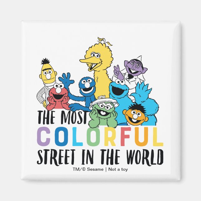 Sesame Street | The Most Colorful Street Magnet (Front)