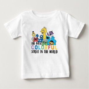 Sesame Street   The Most Colourful Street Baby T-Shirt