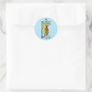 Sesame Street   Under the Sesame Street Sign Classic Round Sticker