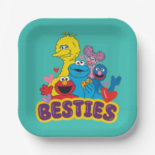 Sesame Street Valentine Besties Paper Plate