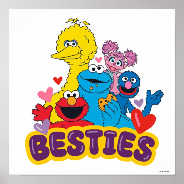Sesame Street Valentine Besties Poster (Front)