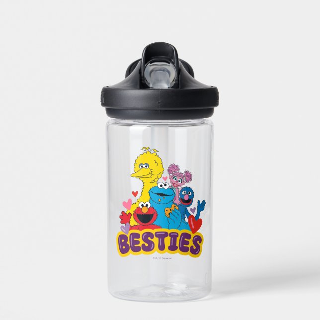 Sesame Street Valentine Besties Water Bottle (Front)