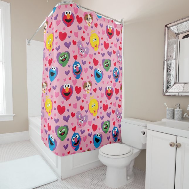 Sesame Street Valentine Hearts Pattern (In Situ)