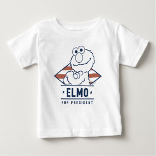 Sesame Street   Vintage Elmo for President Baby T-Shirt