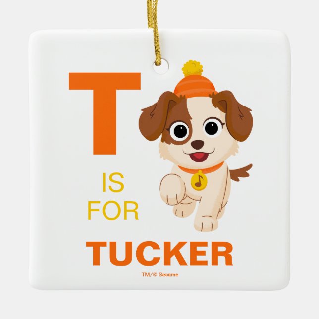 Sesame Street | Winter Tango Ceramic Ornament (Front)