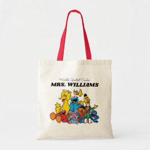 Sesame Street   World's Greatest Teacher Tote Bag