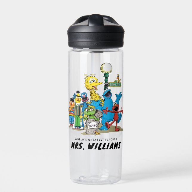 Sesame Street | World's Greatest Teacher Water Bottle (Front)