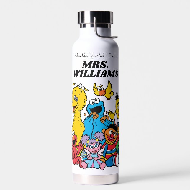 Sesame Street | World's Greatest Teacher Water Bottle (Left)