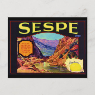 Sespe Lemons Postcard