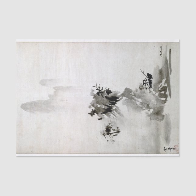 Sesshu Toyo Haboku-Sansui Landscape Tissue Paper (Front)