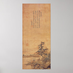 Sesshu Toyo Landscape of Four Seasons - Spring Poster