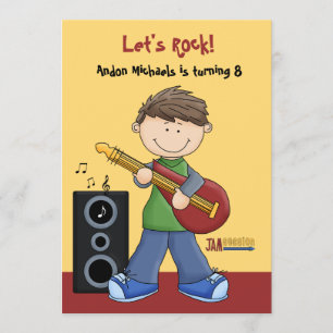 Session de jam - Invitation de fête d'anniversaire