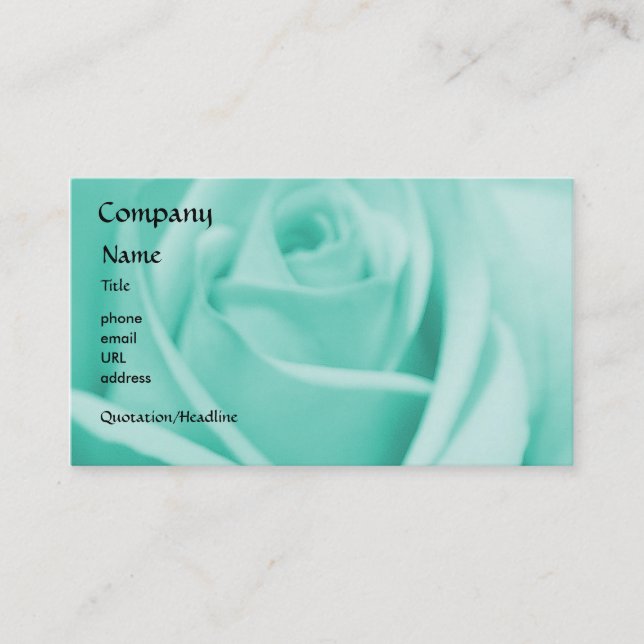 S'est levé - bleu - le modèle de carte de visite (Devant)