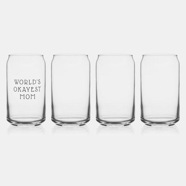 Set 4 Lunettes de vin pour cadeau de fête des mère (Recto)