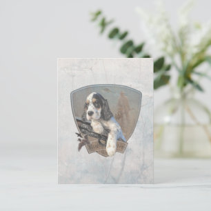 Set anglais avec faisans, carte postale art