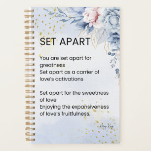 Set Apart Empowerment Poem Poetry Planner