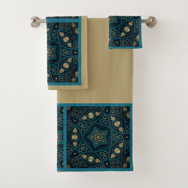 Set asciugamani bagno Ensemble de serviettes de sa (En situation)