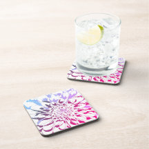 Set de dessous de verre fleur de dahlia