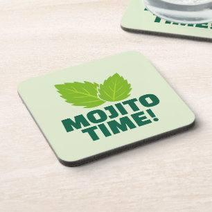 Set de dessous de verre pour cocktail mojito vert 