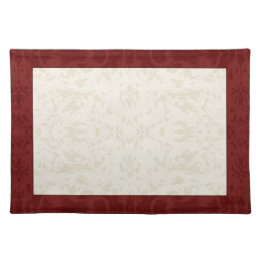 Set De Table Crème de chute et Fleur marron
