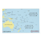 Carte de l'Océanie du Pacifique