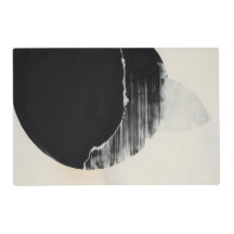 Élégance Abstraite : Fusion caustique du noir et d