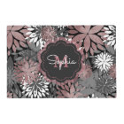 Illustration de jolies fleurs géométriques d'or Ro