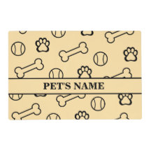 Motif de balle de chien et de balle de tennis Set