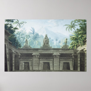 Set design for Act I Scene xv of 'The Magic Poster