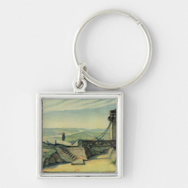 Set design for Act II of the opera 'Fidelio' Keychain (Front)