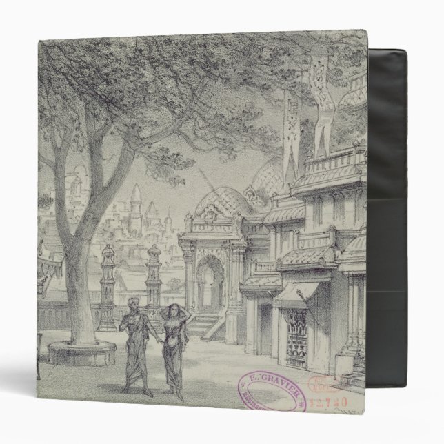 Set Design for Act II of the opera 'Lakme' Binder (Front/Inside)