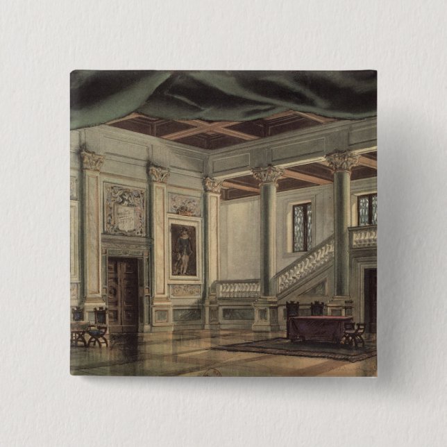 Set design for Act III 2 Inch Square Button (Front)