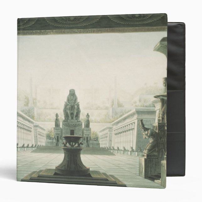 Set design for last scene of 'The Magic Flute' Binder (Front/Inside)