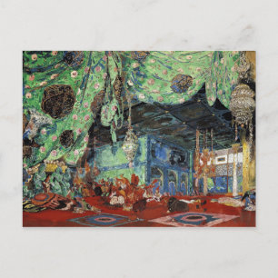 Set design for 'Scheherazade' Postcard