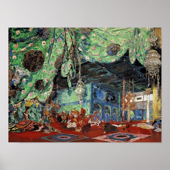 Set design for 'Scheherazade' Poster (Front)