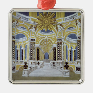 Set design for 'The Magic Flute' Metal Ornament