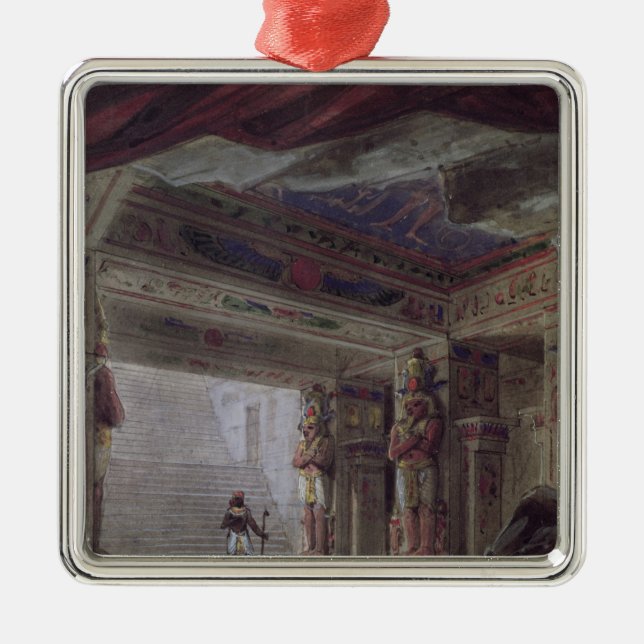Set design for 'The Magic Flute' Metal Ornament (Front)