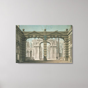 Set design for the world premiere canvas print