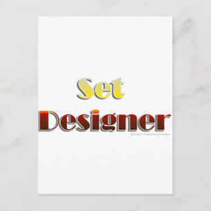 Set Designer (Text Only) Postcard