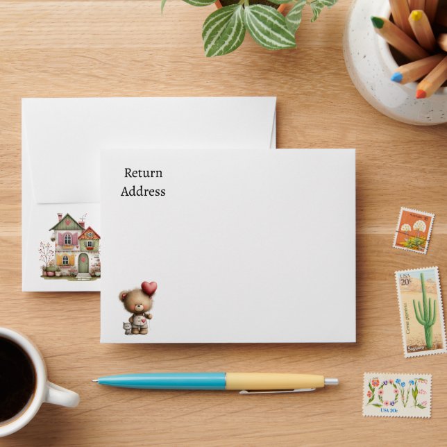 Set of 10 Customized Mailing Envelopes (Desk)