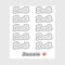 Set of 10 - Elegant Signature Script Name Danielle